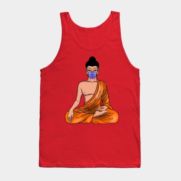 Buddhist monk in Mask Tank Top by BSKR